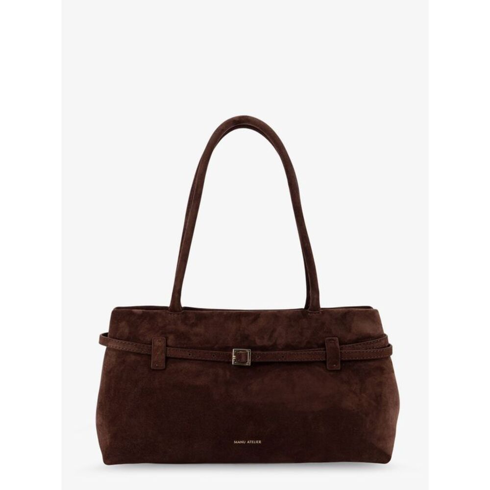Manu Atelier Women Le Cambon East West Suede Shoulder Bag